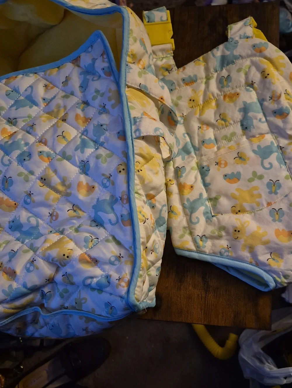Quilted Doll Bassinet And Carrier